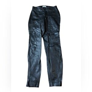 Reitmans Black Faux Leather High Waisted Leggings - Petites 4